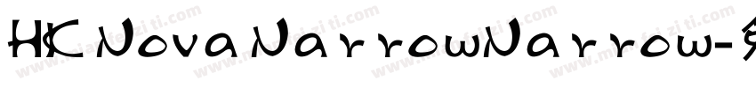 HK Nova NarrowNarrow字体转换